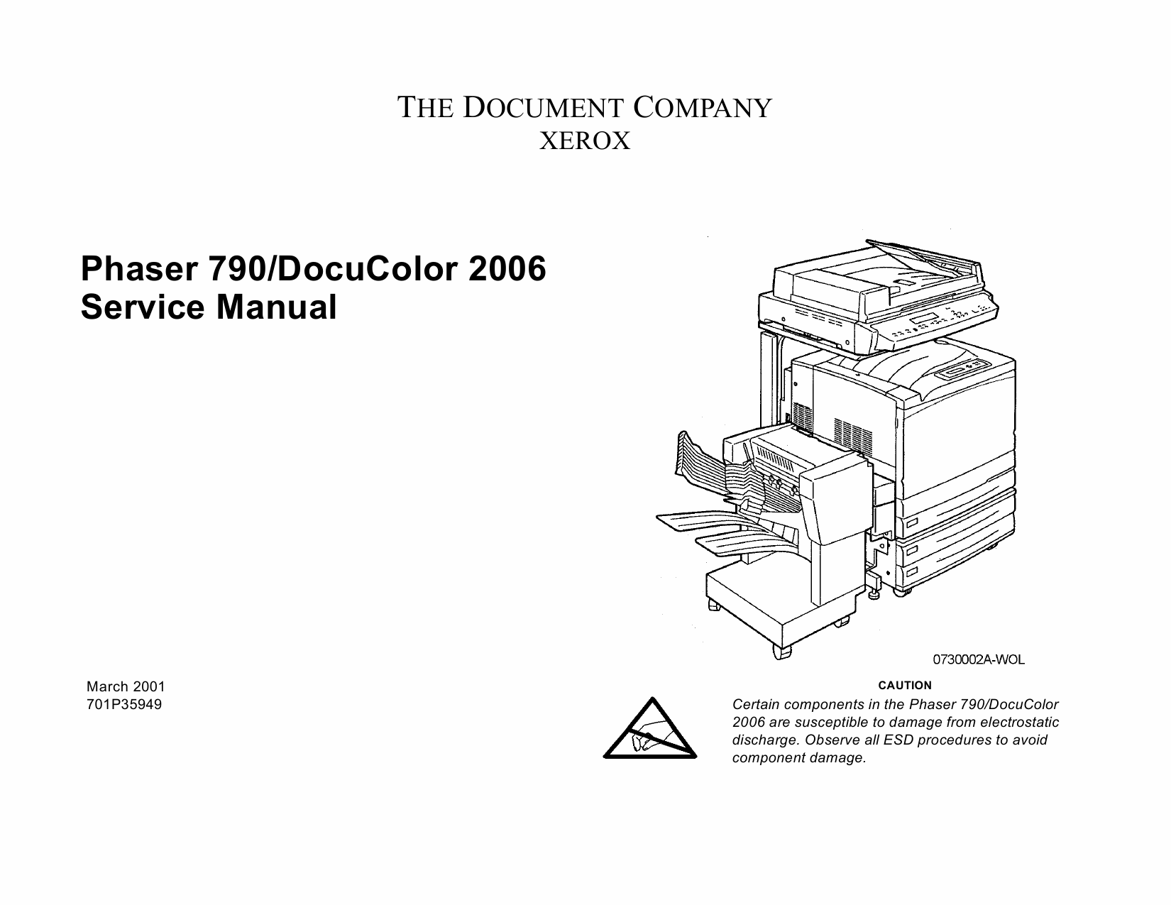 Xerox Phaser 790 DocuColor 2006 Parts List and Service Manual-1